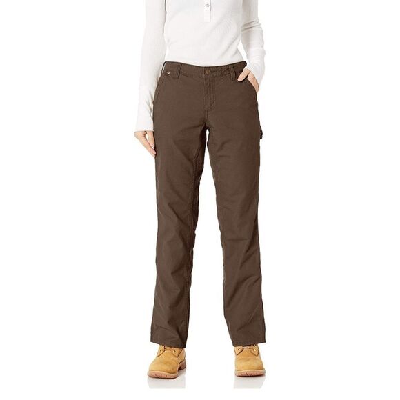 Carhartt Women's Rugged Flex Loose Fit Canvas Work Pant size 16 Tall - Picture 1 of 6